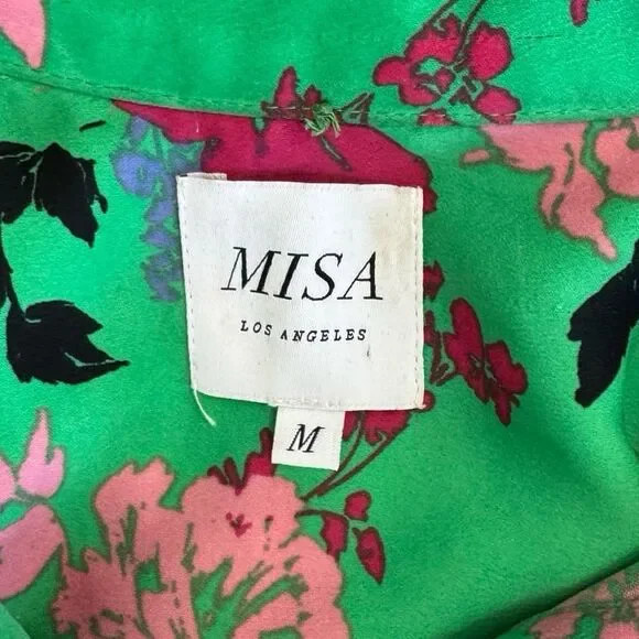 MISA Los Angeles Esmee Long Midi Dress in Peony Floral Size Medium